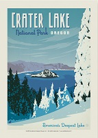 Pumpernickle Sticker - Crater Lake - America's Deepest Lake